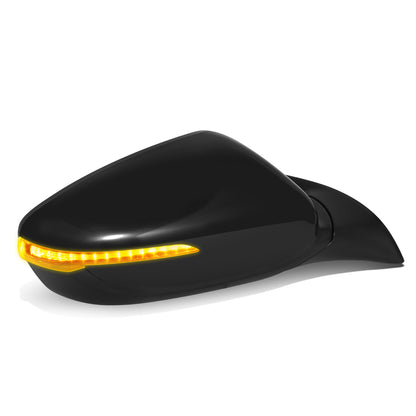 RETROVISOR MIRROR - OE STYLE - KIA FORTE 17-18 - WITH POWER FOLD WITH HEATED GLASS WITH TURN SIGNAL - PASSENGER SIDE - PAINT TO MATCH - BLACK