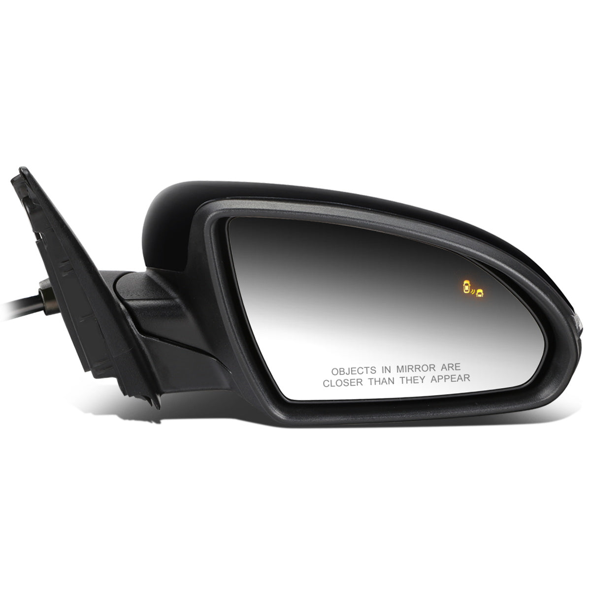 RETROVISOR MIRROR - OEM - 11-15 KIA OPTIMA - POWERED - HEATED - W/ SIGNAL LIGHT - W/ BSD - FOLDING - BLACK MATERIAL - RIGHT