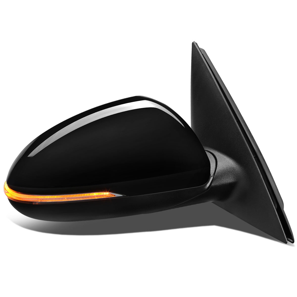 RETROVISOR MIRROR - OEM - 11-15 KIA OPTIMA - POWERED - HEATED - W/ SIGNAL LIGHT - W/ BSD - FOLDING - BLACK MATERIAL - RIGHT