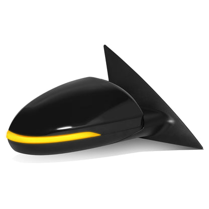 RETROVISOR MIRROR - OE STYLE - KIA OPTIMA 16-20 - WITH POWER FOLD WITH HEATED GLASS WITH BLIND SPOT - WITHOUT HYBRID - PASSENGER SIDE - PAINT TO MATCH - BLACK