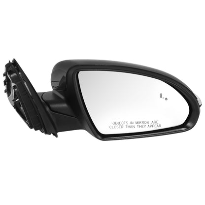 RETROVISOR MIRROR - OE STYLE - KIA OPTIMA 16-20 - WITH POWER FOLD WITH HEATED GLASS WITH BLIND SPOT - WITHOUT HYBRID - PASSENGER SIDE - PAINT TO MATCH - BLACK