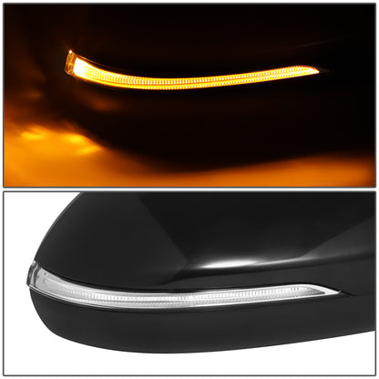 RETROVISOR MIRROR - OE STYLE - KIA OPTIMA 16-20 - WITH POWER FOLD WITH HEATED GLASS WITH BLIND SPOT - WITHOUT HYBRID - PASSENGER SIDE - PAINT TO MATCH - BLACK