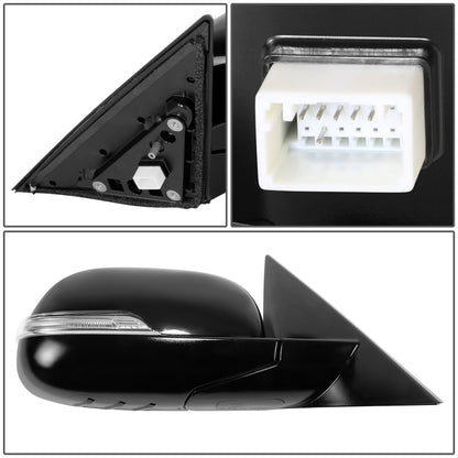 RETROVISOR MIRROR - OE STYLE - KIA SOUL 14-19 - WITH POWER FOLD WITH HEATED GLASS WITH TURN SIGNAL - PASSENGER SIDE - PAINT TO MATCH - BLACK