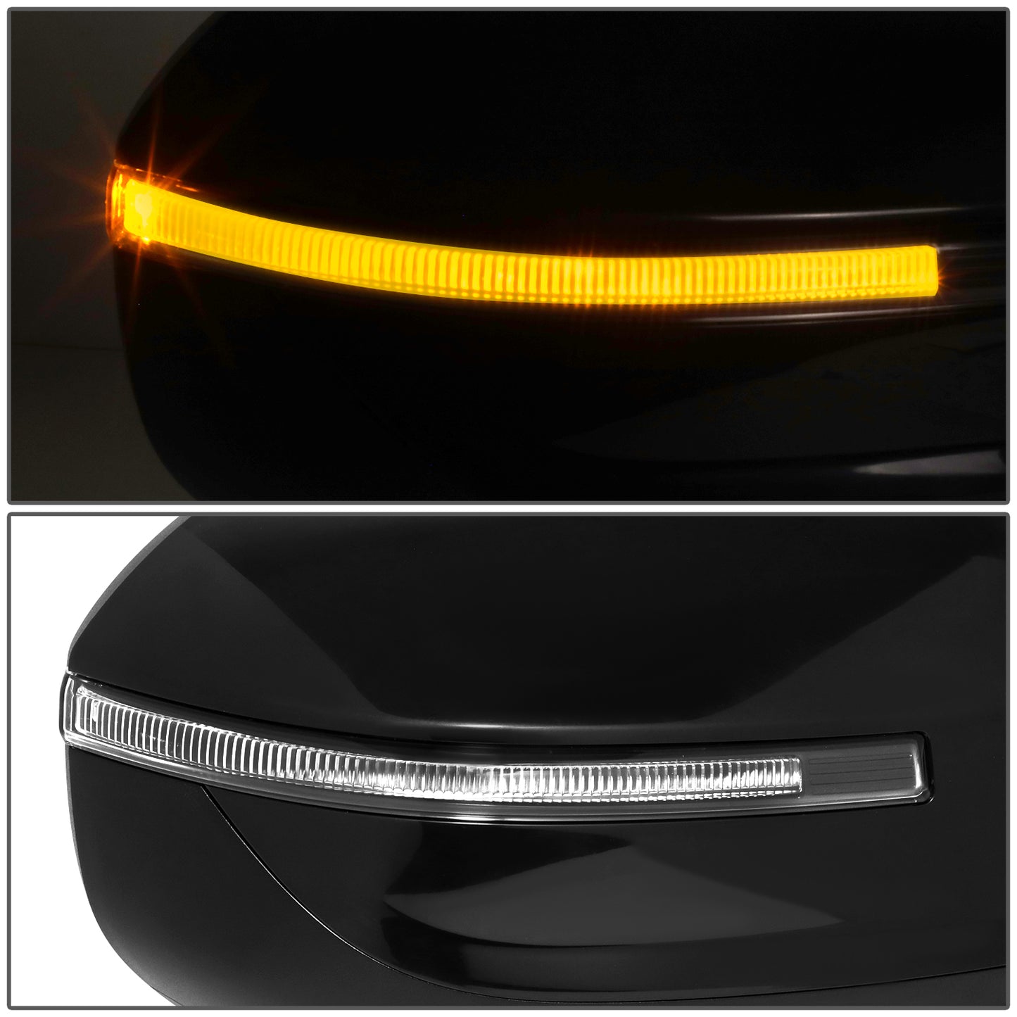 RETROVISOR MIRROR - OE STYLE - KIA TELLURIDE 20-24 - WITH POWER FOLD WITH HEATED GLASS WITH BLIND SPOT - PASSENGER SIDE - PAINT TO MATCH - BLACK