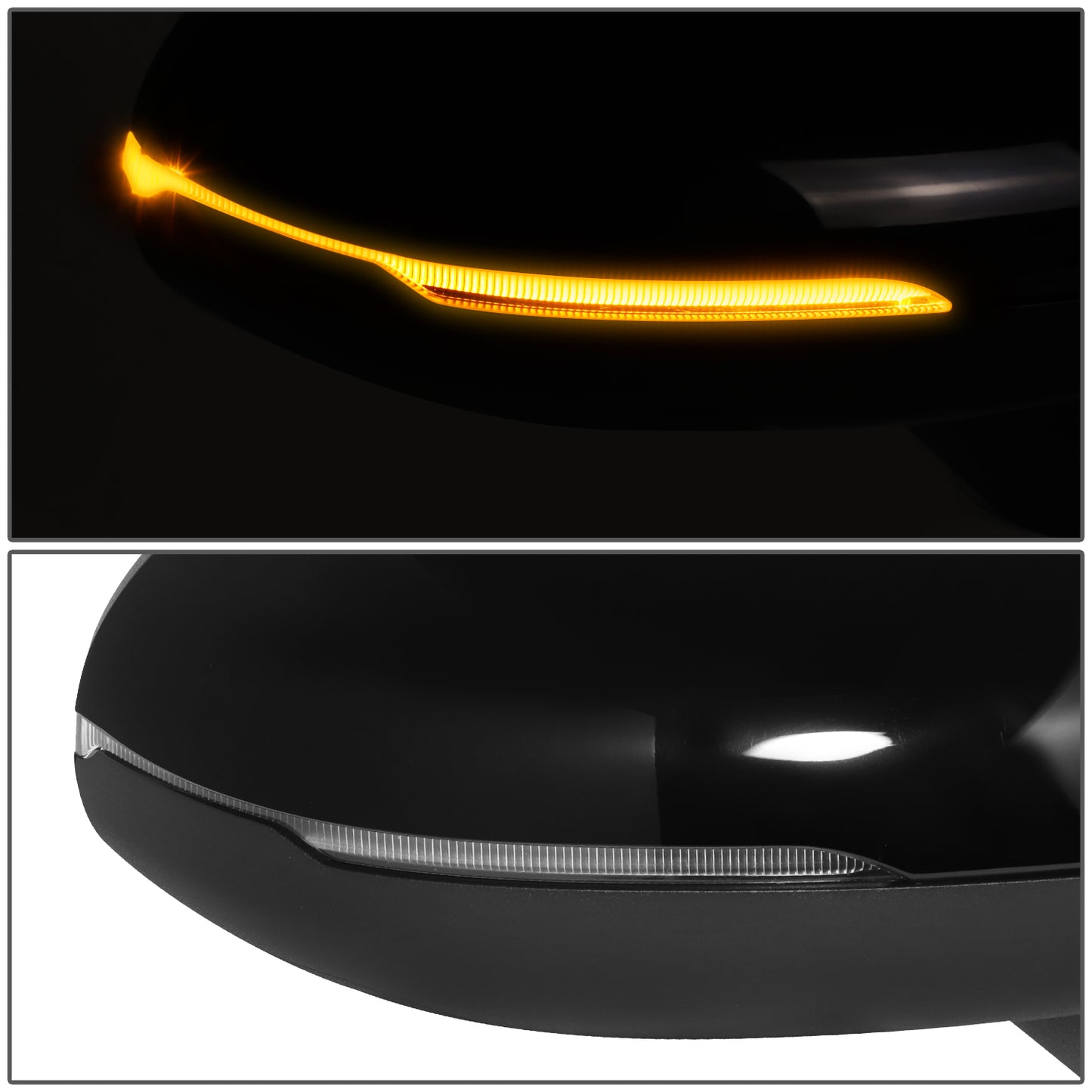 RETROVISOR MIRROR - OE STYLE - KIA K5 21-24 - WITH POWER WITH HEATED GLASS WITH BLIND SPOT WITH TURN SIGNAL - EXC GT - PASSENGER SIDE - PAINT TO MATCH - BLACK