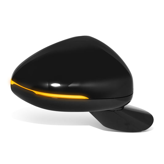 RETROVISOR MIRROR - OE STYLE - KIA K5 21-24 - WITH POWER WITH HEATED GLASS WITH BLIND SPOT WITH TURN SIGNAL - FOR GT - PASSENGER SIDE - PAINT TO MATCH - BLACK