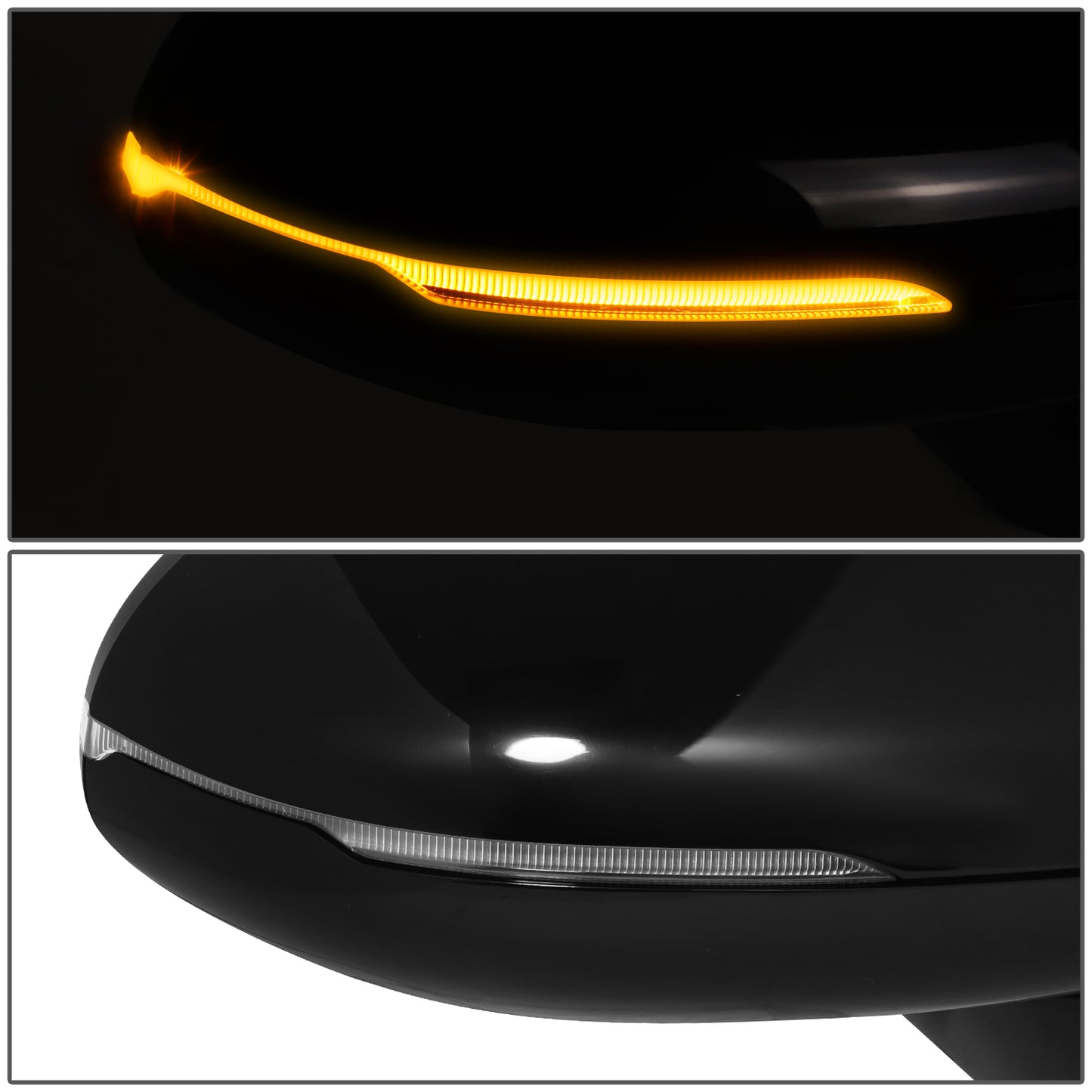 RETROVISOR MIRROR - OE STYLE - KIA K5 21-24 - WITH POWER WITH HEATED GLASS WITH BLIND SPOT WITH TURN SIGNAL - FOR GT - PASSENGER SIDE - PAINT TO MATCH - BLACK