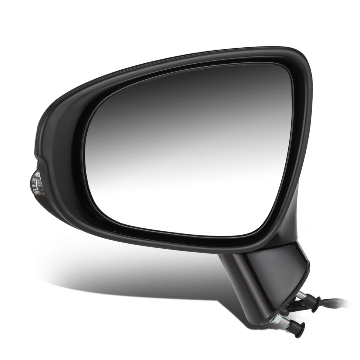 RETROVISOR MIRROR - OEM - 11-13 LEXUS CT200H - POWERED - HEATED - W/ MEMORY - W/ SIGNAL LIGHT - W/ PUDDLE LIGHT - FOLDING - BLACK MATERIAL - LEFT