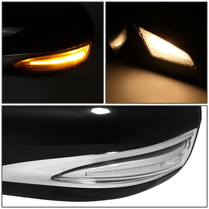 RETROVISOR MIRROR - OE STYLE - LEXUS IS250 2010-2015 - LEXUS IS350 2010-2015 - WITH POWER WITH HEATED GLASS WITH SIGNAL - CONVERTIBLE - DRIVER LEFT SIDE - BLACK