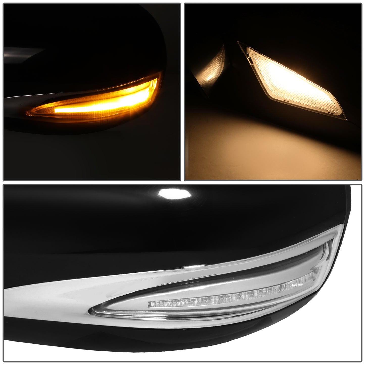 RETROVISOR MIRROR - OE STYLE - LEXUS IS250 09-13 - LEXUS IS350 09-13 - WITH POWER WITH HEATED GLASS WITH SIGNAL WITH MEMORY - DRIVER SIDE - PAINT TO MATCH - BLACK