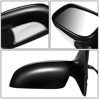 RETROVISOR MIRROR - OEM - 06-11 LEXUS GS300, GS350, GS400, GS430 - POWERED - HEATED - W/ MEMORY - W/ PUDDLE LIGHT - POWER FOLDING - BLACK MATERIAL - LEFT