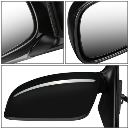 RETROVISOR MIRROR - OEM - 01-06 LEXUS LS430 - POWERED - W/ PUDDLE LIGHT - FOLDING - BLACK MATERIAL - LEFT