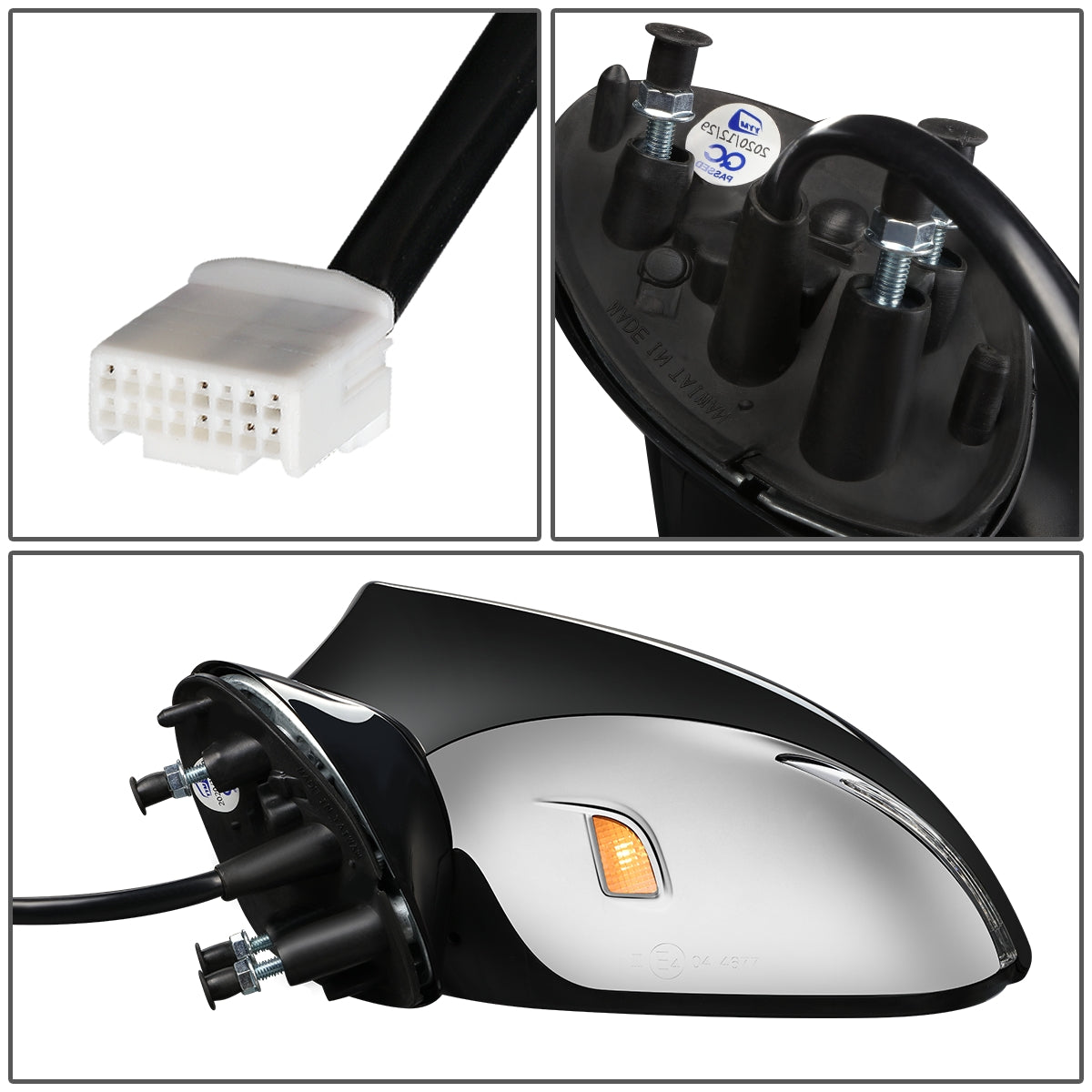 RETROVISOR MIRROR - OEM - 13-17 LEXUS LS460 - POWERED - HEATED - W/ SIGNAL LIGHT - W/ MEMORY - W/ PUDDLE LIGHT - POWER FOLDING - BLACK MATERIAL - LEFT