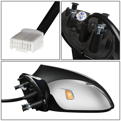 RETROVISOR MIRROR - OEM - 13-17 LEXUS LS460 - POWERED - HEATED - W/ SIGNAL LIGHT - W/ MEMORY - W/ PUDDLE LIGHT - POWER FOLDING - BLACK MATERIAL - LEFT