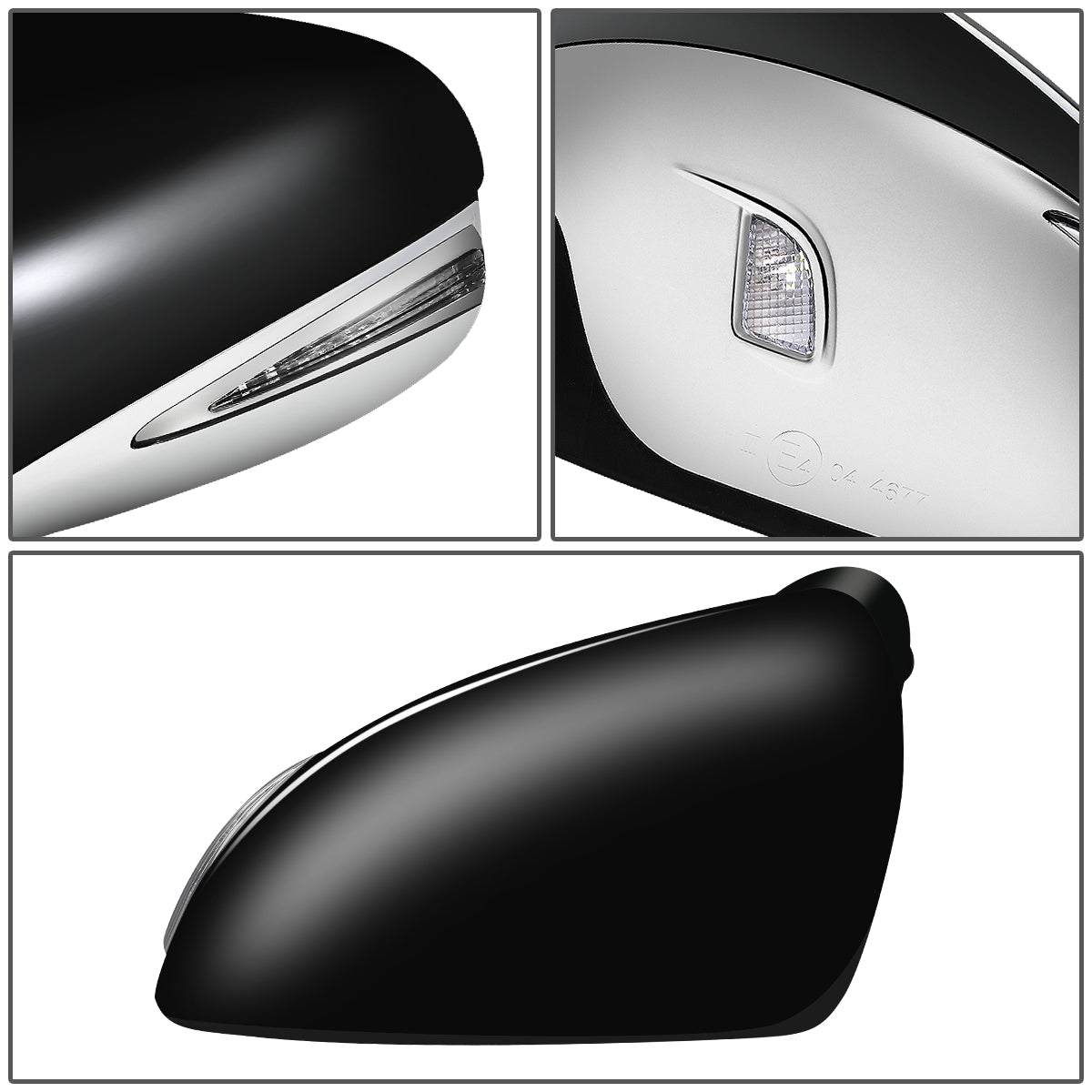 RETROVISOR MIRROR - OEM - 13-17 LEXUS LS460 - POWERED - HEATED - W/ SIGNAL LIGHT - W/ MEMORY - W/ PUDDLE LIGHT - POWER FOLDING - BLACK MATERIAL - LEFT