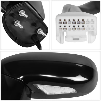 RETROVISOR MIRROR - OE STYLE - LEXUS ES350 08-09 - WITH POWER WITH HEATED GLASS WITH MEMORY - DRIVER SIDE - PAINT TO MATCH - BLACK