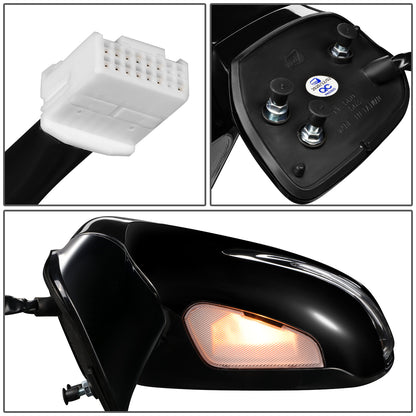 RETROVISOR MIRROR - OEM - 10-12 LEXUS RX350, RX450H - POWERED - HEATED - W/ SIGNAL LIGHT - W/ MEMORY - W/ PUDDLE LIGHT - POWER FOLDING - BLACK MATERIAL - LEFT