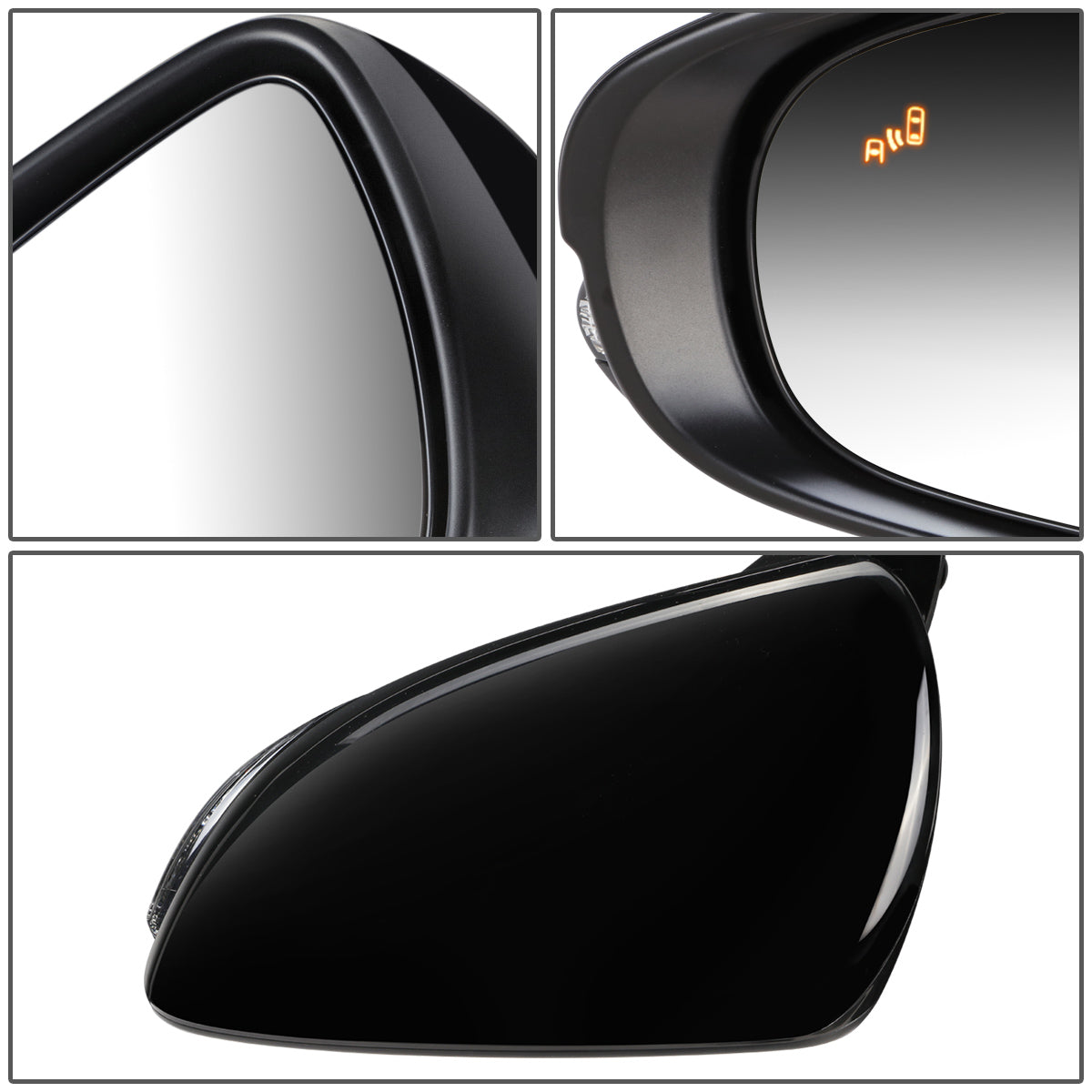 RETROVISOR MIRROR - OEM - 13-15 LEXUS GS250, GS350, GS430 - POWERED - HEATED - W/ SIGNAL LIGHT - W/ MEMORY - W/ PUDDLE LIGHT - W/ BSD - POWER FOLDING - BLACK MATERIAL - LEFT