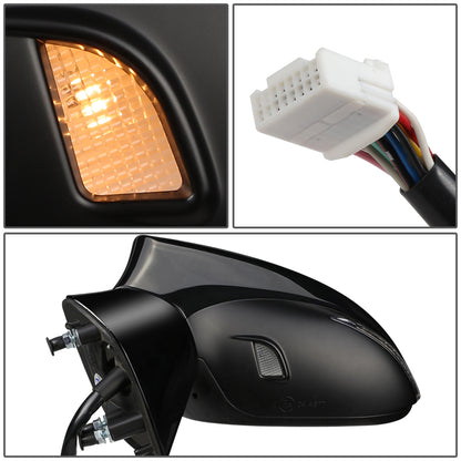 RETROVISOR MIRROR - OEM - 13-15 LEXUS GS250, GS350, GS430 - POWERED - HEATED - W/ SIGNAL LIGHT - W/ MEMORY - W/ PUDDLE LIGHT - W/ BSD - POWER FOLDING - BLACK MATERIAL - LEFT