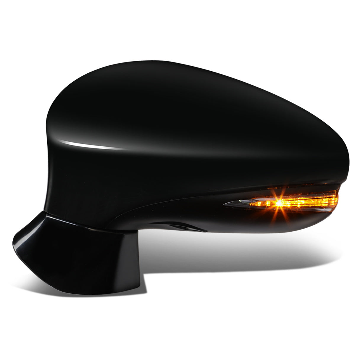 RETROVISOR MIRROR - OEM - 13-15 LEXUS GS250, GS350, GS430 - POWERED - HEATED - W/ SIGNAL LIGHT - W/ MEMORY - W/ PUDDLE LIGHT - W/ BSD - FOLDING - BLACK MATERIAL - LEFT