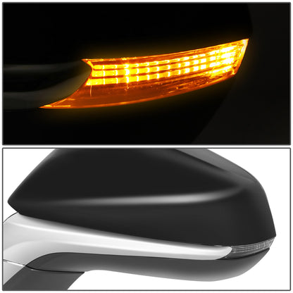 RETROVISOR MIRROR - OE STYLE - LEXUS NX200T 15-17 - LEXUS NX300H 15-17 - WITH POWER WITH HEATED WITH SIGNAL WITH MEMORY - DRIVER SIDE - PAINT TO MATCH - BLACK