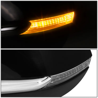 RETROVISOR MIRROR - OE STYLE - LEXUS NX200T 15-17 - LEXUS NX300H 15-17 - WITH POWER WITH HEATED WITH SIGNAL WITH MEMORY WITH BLIND SPOT - DRIVER SIDE - PAINT TO MATCH - BLACK