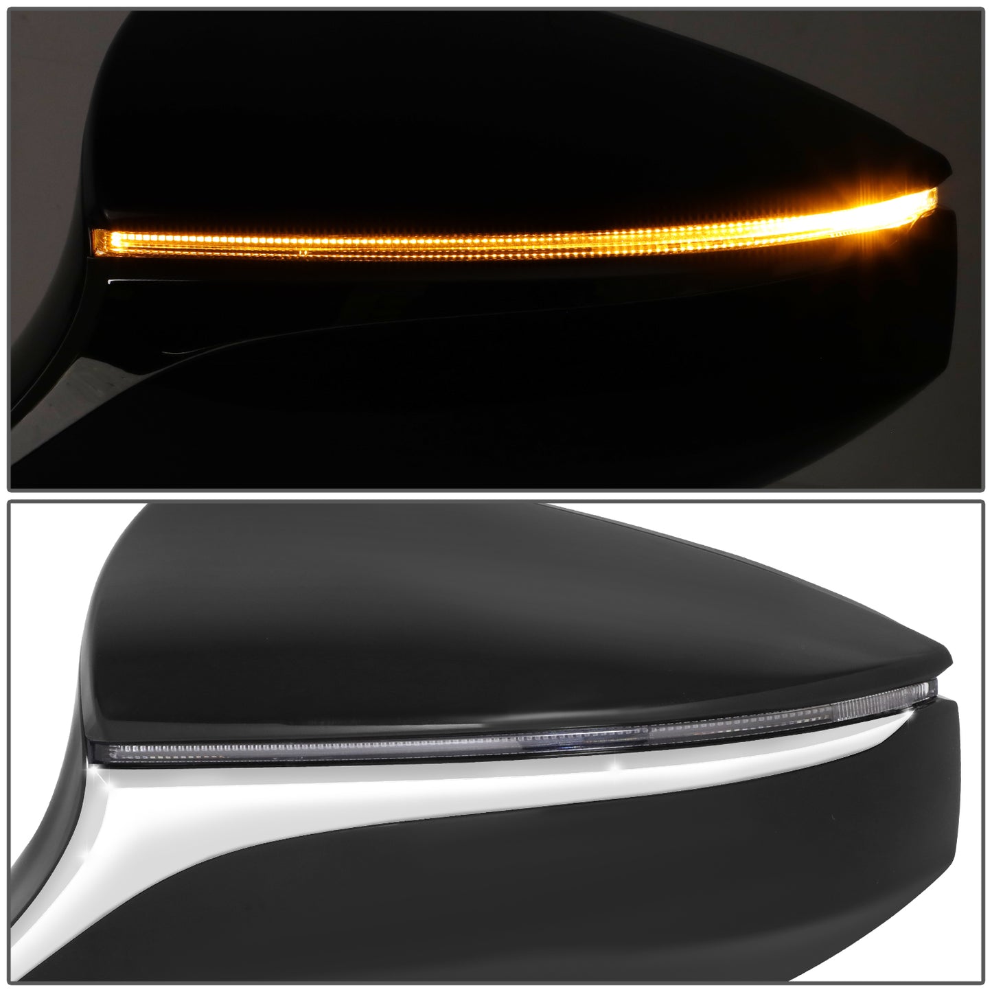 RETROVISOR MIRROR - OE STYLE - LEXUS UX200 19-24 - LEXUS UX250H 19-24 - WITH POWER WITH HEATED WITH SIGNAL - DRIVER SIDE - PAINT TO MATCH - BLACK