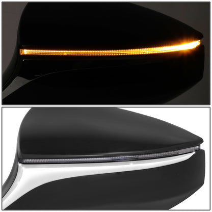 RETROVISOR MIRROR - OE STYLE - LEXUS UX200 19-24 - LEXUS UX250H 19-24 - WITH POWER WITH HEATED WITH SIGNAL - DRIVER SIDE - PAINT TO MATCH - BLACK