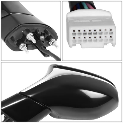 RETROVISOR MIRROR - OE STYLE - LEXUS UX200 19-24 - LEXUS UX250H 19-24 - WITH POWER FOLD WITH HEATED WITH SIGNAL WITH BLIND SPOT - DRIVER SIDE - PAINT TO MATCH - BLACK