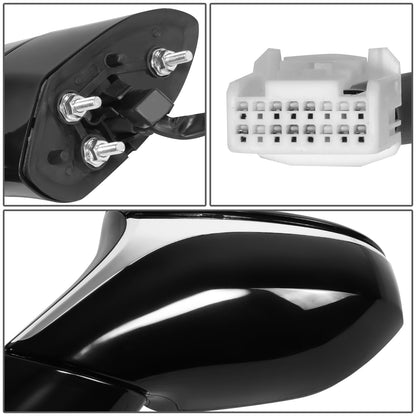 RETROVISOR MIRROR - OE STYLE - LEXUS ES250 21-24 - LEXUS ES300H 19-24 - LEXUS ES350 19-24 - WITH POWER WITH HEATED WITH SIGNAL WITH BLIND SPOT WITH MEMORY - DRIVER SIDE - PAINT TO MATCH - BLACK