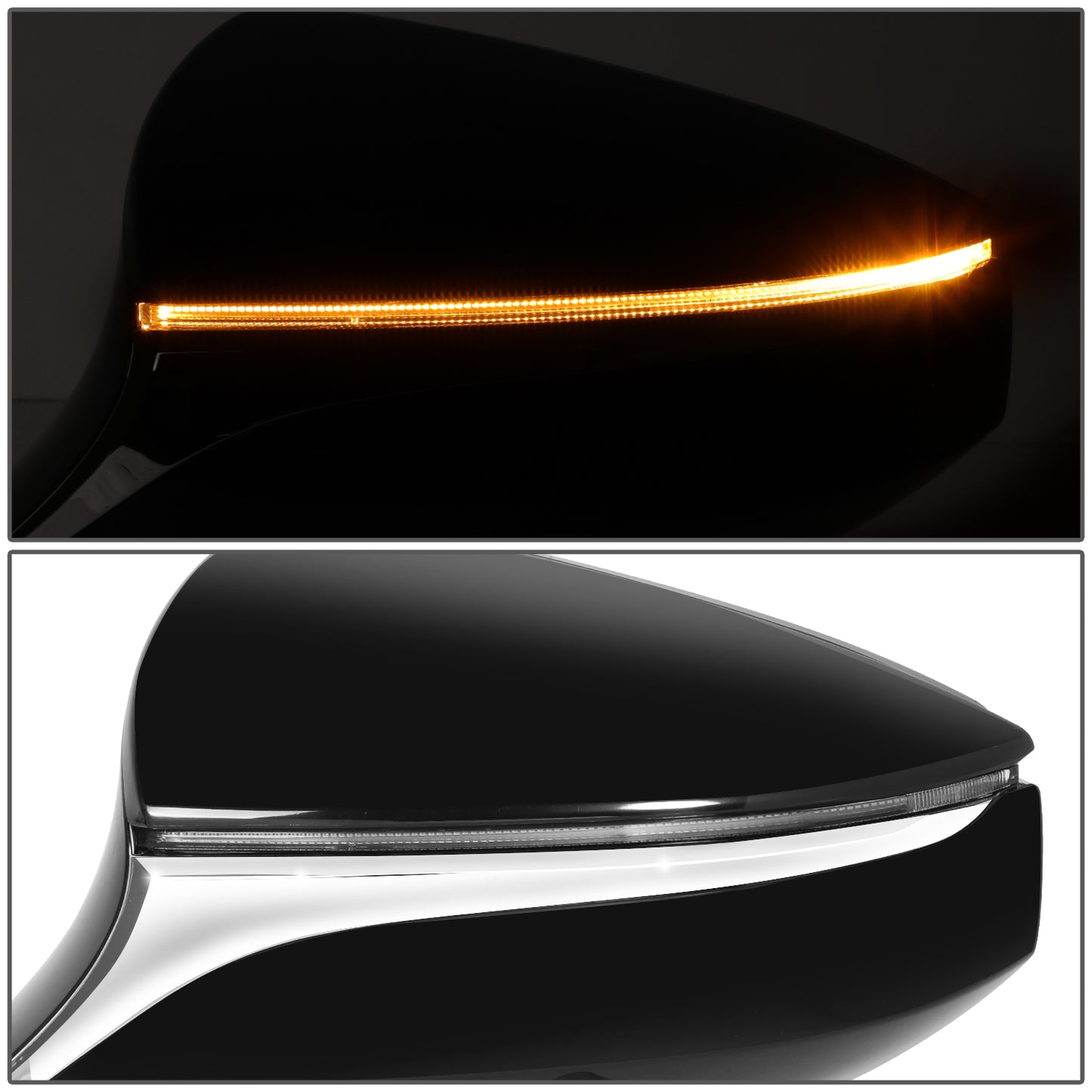 RETROVISOR MIRROR - OE STYLE - LEXUS ES250 21-24 - LEXUS ES300H 19-24 - LEXUS ES350 19-24 - WITH POWER WITH HEATED WITH SIGNAL - DRIVER SIDE - PAINT TO MATCH - BLACK