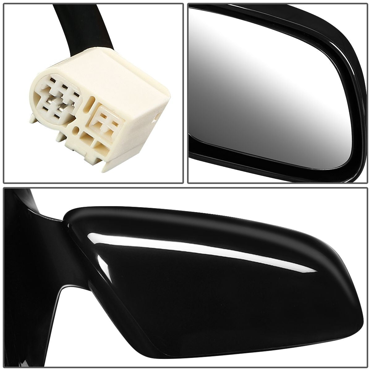 RETROVISOR MIRROR - OEM - 04-06 LEXUS RX330 / 07-09 LEXUS RX350 / 06-08 LEXUS RX400H - POWERED - HEATED - PAINTABLE - BLACK - RIGHT