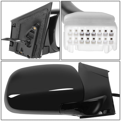 RETROVISOR MIRROR - OE STYLE - LEXUS RX330 04-06 - LEXUS RX350 07-09 - LEXUS RX400H 06-08 - WITH POWER WITH MEMORY WITH HEATED - PASSENGER SIDE - PAINT TO MATCH - BLACK