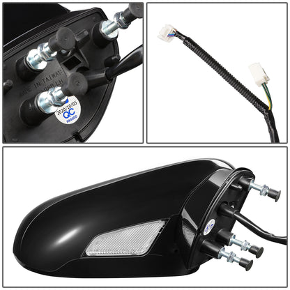 RETROVISOR MIRROR - OEM - 06-10 LEXUS IS250, IS350 - POWERED - HEATED - W/ MEMORY - W/ PUDDLE LIGHT - FOLDING - BLACK MATERIAL - RIGHT