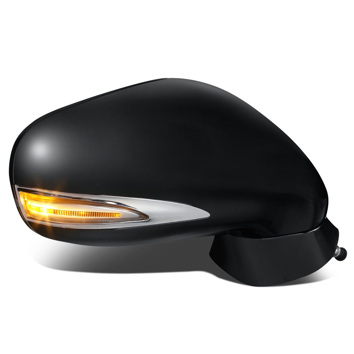 RETROVISOR MIRROR - OEM - 06-10 LEXUS IS 250, IS350 - POWERED - HEATED - W/ SIGNAL LIGHT - W/ PUDDLE LIGHT - FOLDING - BLACK MATERIAL - RIGHT