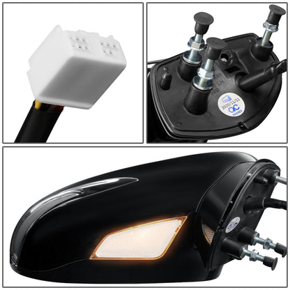 RETROVISOR MIRROR - OEM - 06-10 LEXUS IS 250, IS350 - POWERED - HEATED - W/ SIGNAL LIGHT - W/ PUDDLE LIGHT - FOLDING - BLACK MATERIAL - RIGHT