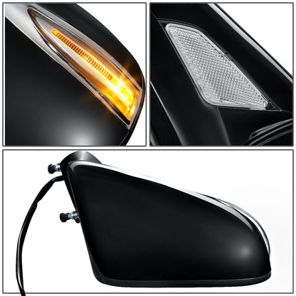 RETROVISOR MIRROR - OEM - 06-10 LEXUS IS 250, IS350 - POWERED - HEATED - W/ SIGNAL LIGHT - W/ PUDDLE LIGHT - FOLDING - BLACK MATERIAL - RIGHT