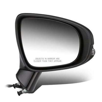 RETROVISOR MIRROR - OEM - 11-13 LEXUS CT200H - POWERED - HEATED - W/ MEMORY - W/ SIGNAL LIGHT - W/ PUDDLE LIGHT - FOLDING - BLACK MATERIAL - RIGHT