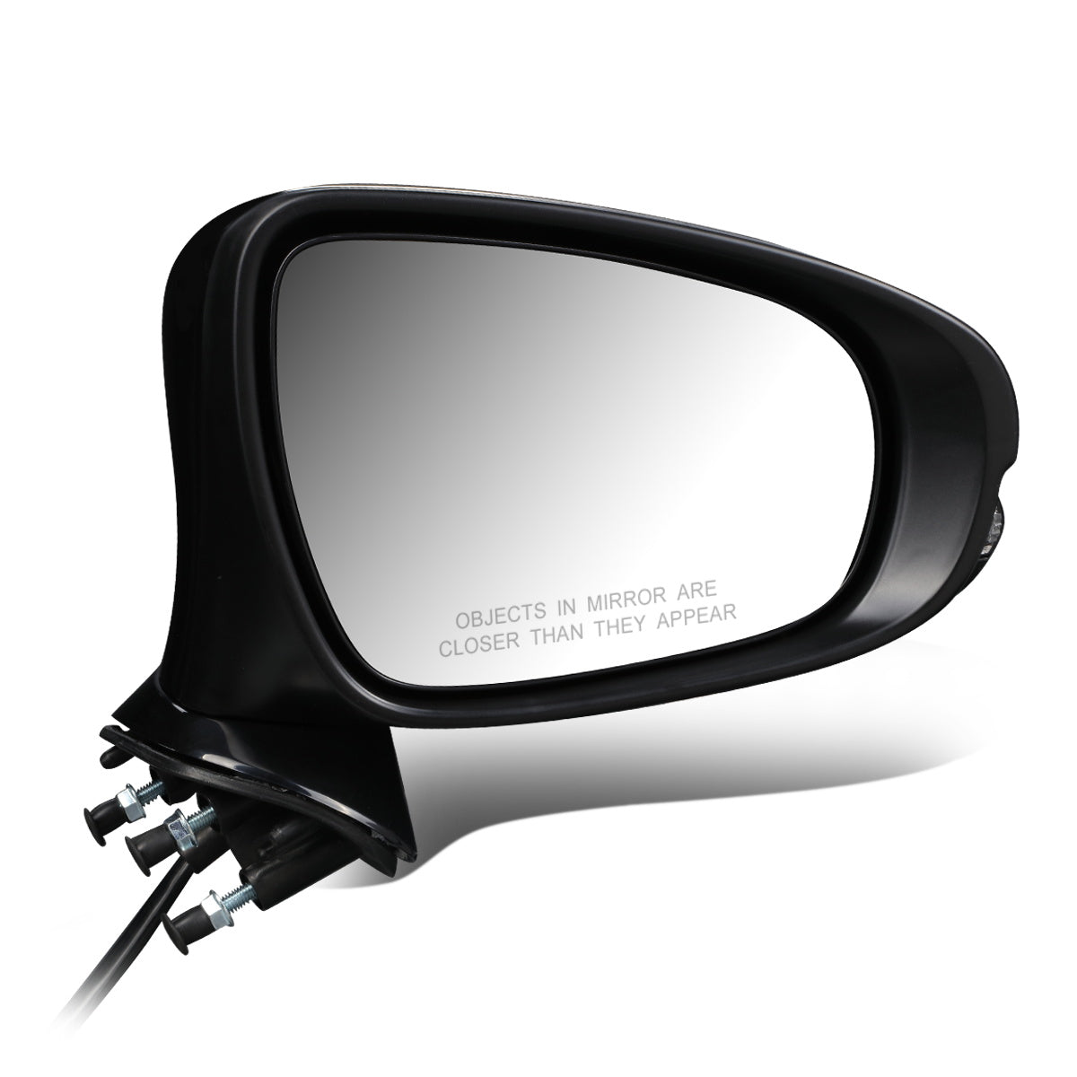 RETROVISOR MIRROR - OEM - 13-16 LEXUS IS250, IS350 - POWERED - HEATED - W/ SIGNAL LIGHT - W/ PUDDLE LIGHT - FOLDING - BLACK MATERIAL - RIGHT