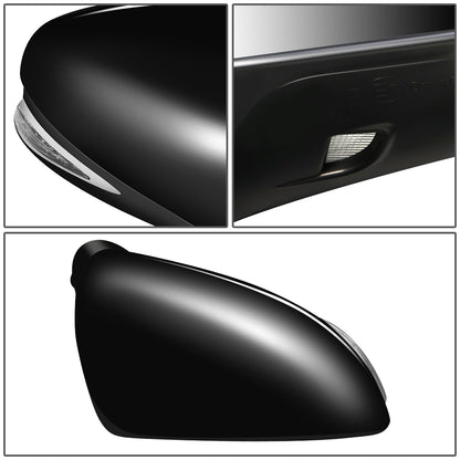 RETROVISOR MIRROR - OEM - 13-16 LEXUS IS250, IS350 - POWERED - HEATED - W/ SIGNAL LIGHT - W/ PUDDLE LIGHT - FOLDING - BLACK MATERIAL - RIGHT