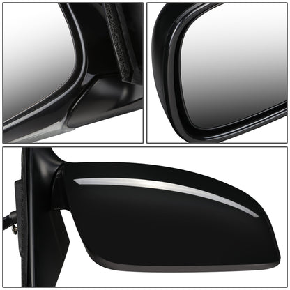 RETROVISOR MIRROR - OEM - 01-06 LEXUS LS430 - POWERED - W/ PUDDLE LIGHT - FOLDING - BLACK MATERIAL - RIGHT