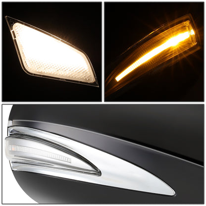 RETROVISOR MIRROR - OEM - 07-12 LEXUS LS460 - POWERED - HEATED - W/ SIGNAL LIGHT - W/ MEMORY - W/ PUDDLE LIGHT - POWER FOLDING - BLACK MATERIAL - RIGHT