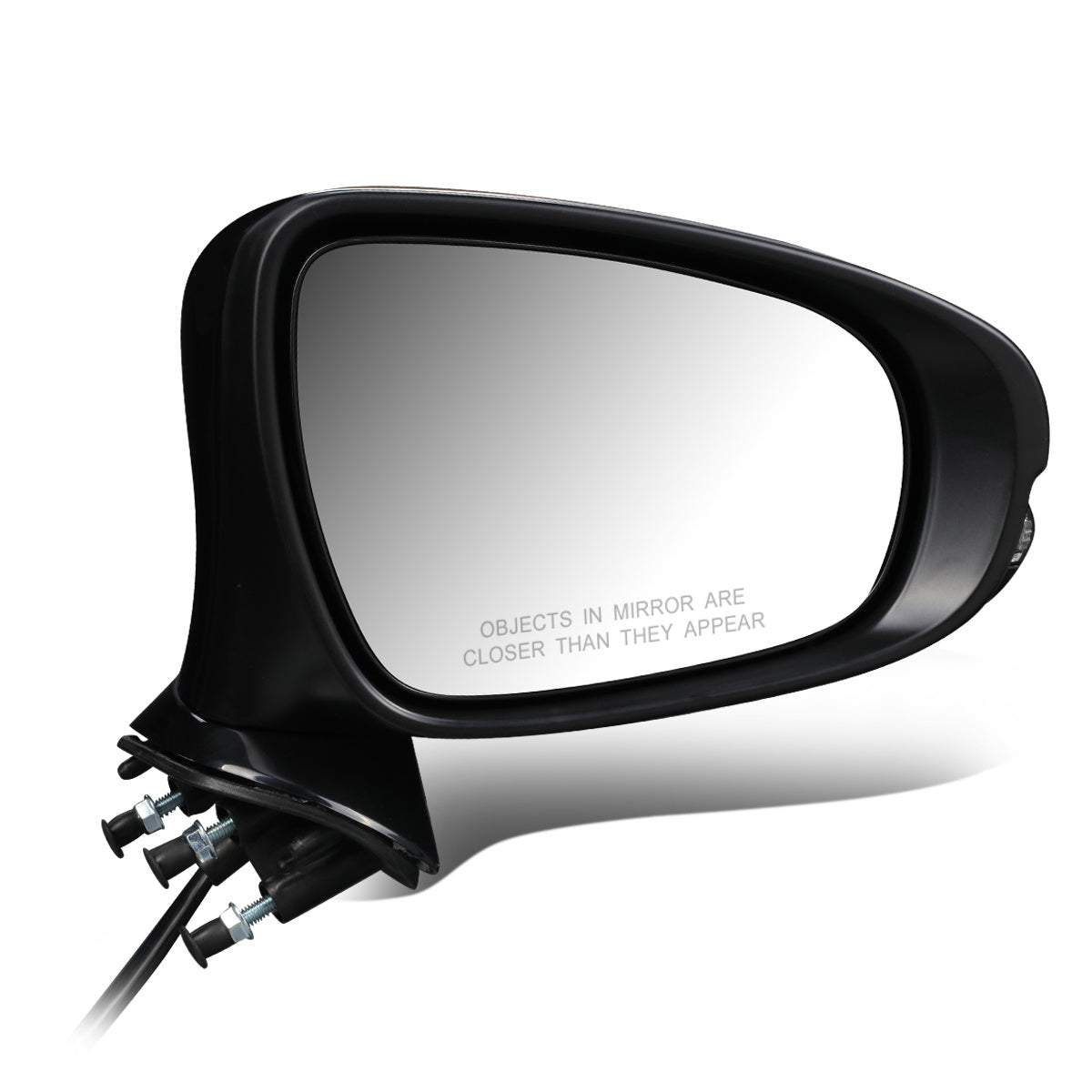 RETROVISOR MIRROR - OEM - 13-17 LEXUS LS460 - POWERED - HEATED - W/ SIGNAL LIGHT - W/ MEMORY - W/ PUDDLE LIGHT - POWER FOLDING - BLACK MATERIAL - RIGHT