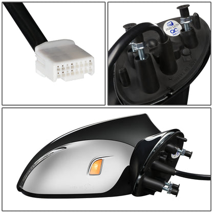 RETROVISOR MIRROR - OEM - 13-17 LEXUS LS460 - POWERED - HEATED - W/ SIGNAL LIGHT - W/ MEMORY - W/ PUDDLE LIGHT - POWER FOLDING - BLACK MATERIAL - RIGHT