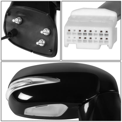 RETROVISOR MIRROR - OE STYLE - LEXUS RX350 13-15 - LEXUS RX450H 13-15 - WITH POWER WITH MEMORY WITH HEATED - PASSENGER SIDE - PAINT TO MATCH - BLACK