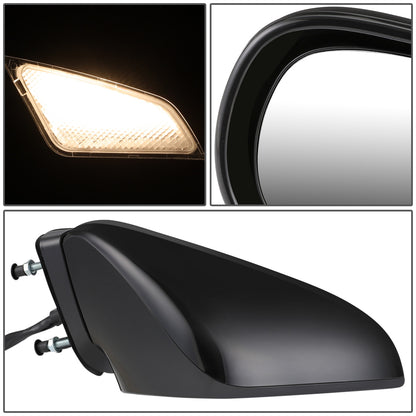 RETROVISOR MIRROR - OEM - 07-12 LEXUS LS460 - POWERED - HEATED - W/ MEMORY - W/ PUDDLE LIGHT - POWER FOLDING - BLACK MATERIAL - RIGHT
