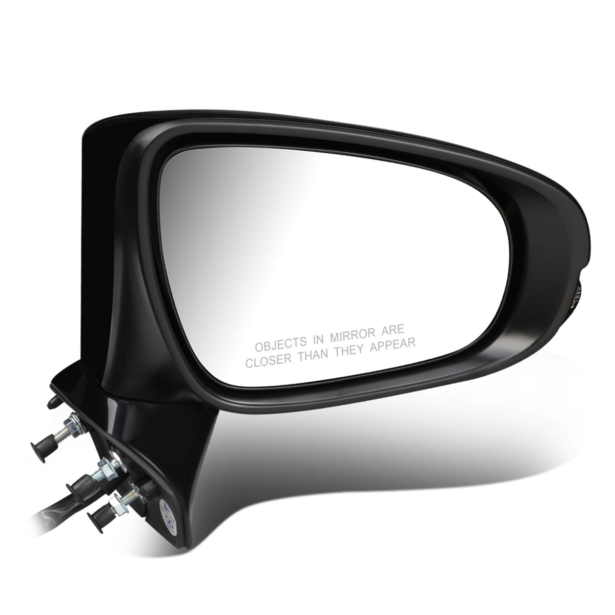 RETROVISOR MIRROR - OEM - 13-15 LEXUS ES350, ES300H - POWERED - HEATED - W/ SIGNAL LIGHT - W/ PUDDLE LIGHT - FOLDING - BLACK MATERIAL - RIGHT