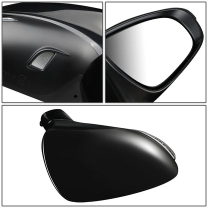 RETROVISOR MIRROR - OEM - 13-15 LEXUS ES350, ES300H - POWERED - HEATED - W/ SIGNAL LIGHT - W/ PUDDLE LIGHT - FOLDING - BLACK MATERIAL - RIGHT