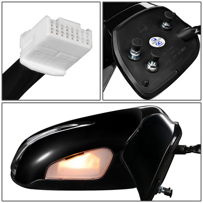 RETROVISOR MIRROR - OEM - 10-12 LEXUS RX350, RX450H - POWERED - HEATED - W/ SIGNAL LIGHT - W/ MEMORY - W/ PUDDLE LIGHT - POWER FOLDING - BLACK MATERIAL - RIGHT