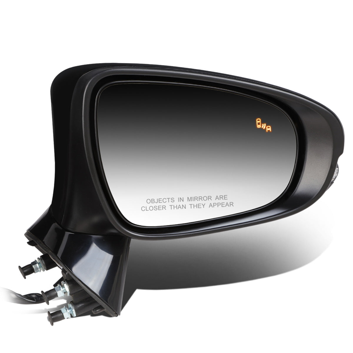 RETROVISOR MIRROR - OEM - 13-15 LEXUS GS250, GS350, GS430 - POWERED - HEATED - W/ SIGNAL LIGHT - W/ MEMORY - W/ PUDDLE LIGHT - W/ BSD - POWER FOLDING - BLACK MATERIAL - RIGHT